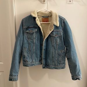 Levi Sherpa lined Trucker Jacket